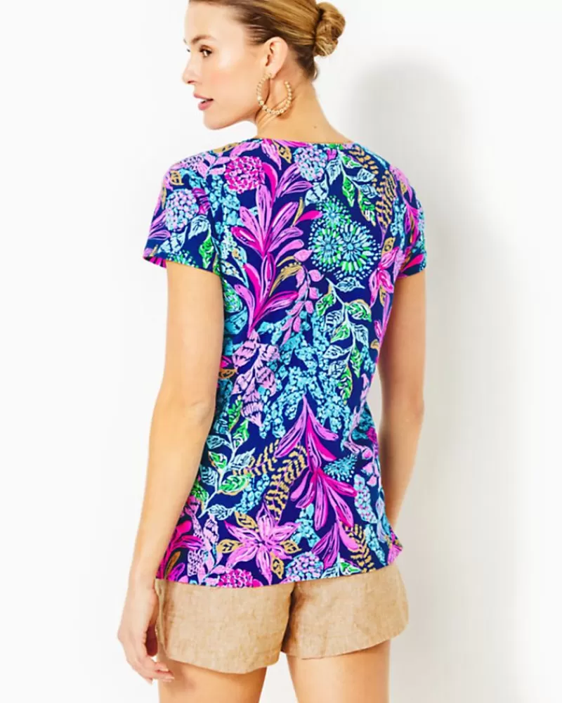 Loungewear^Lilly Pulitzer Meredith Tee Aegean Navy Calypso Coast