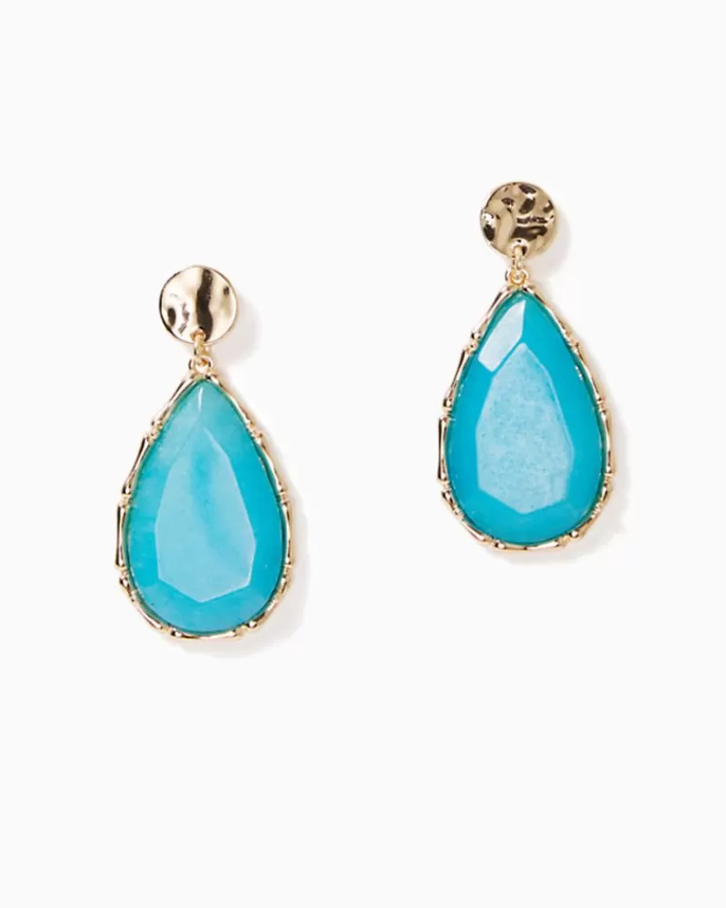 Jewelry^Lilly Pulitzer Moonlight Earrings Aqua Palma