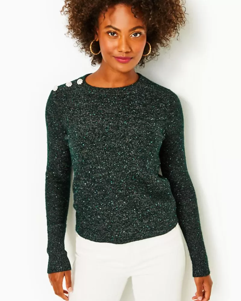 Sweaters & Cardigans^Lilly Pulitzer Morgen Sequin Sweater Evergreen Metallic