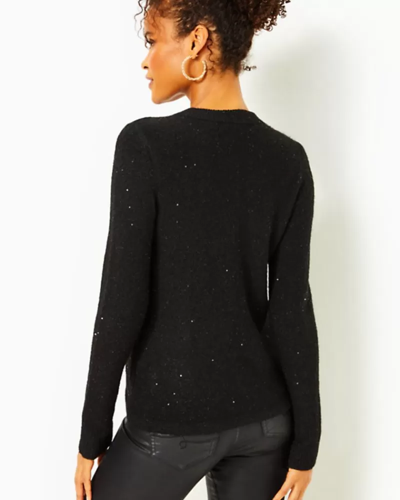 Sweaters & Cardigans^Lilly Pulitzer Morgen Sequin Sweater Black Metallic