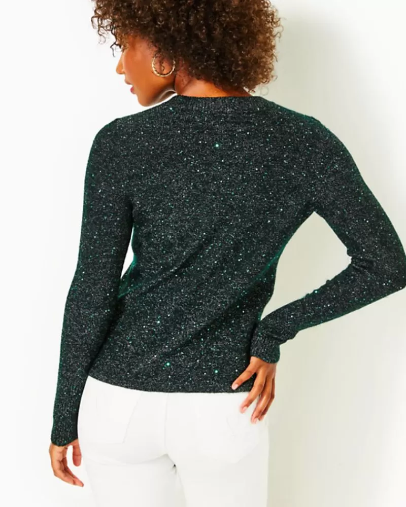 Sweaters & Cardigans^Lilly Pulitzer Morgen Sequin Sweater Evergreen Metallic