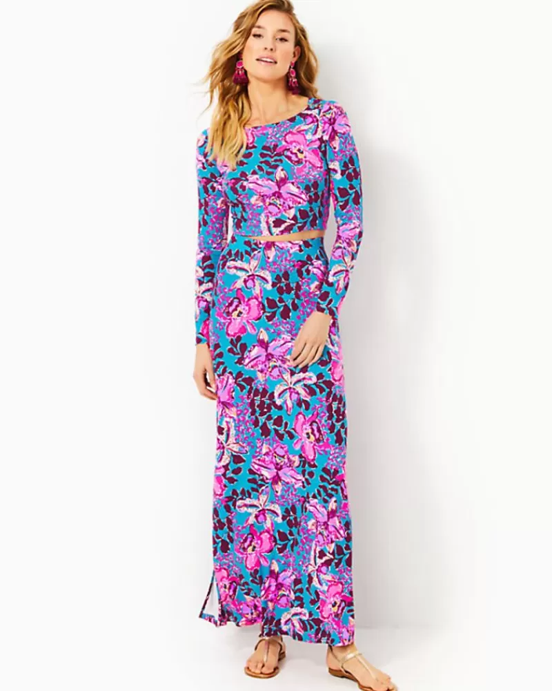 Rompers & Jumpsuits^Lilly Pulitzer Nessi Maxi Set Blue Rhapsody Orchid You Not