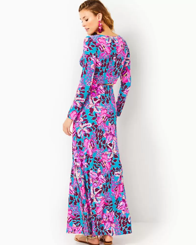 Rompers & Jumpsuits^Lilly Pulitzer Nessi Maxi Set Blue Rhapsody Orchid You Not