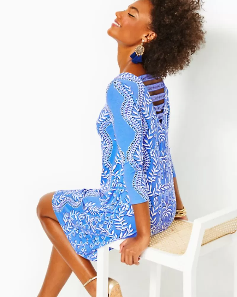 Dresses^Lilly Pulitzer Ophelia Swing Dress Abaco Blue Have It Both Rays Engineered Knit Dress