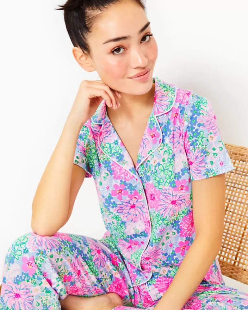 Pajamas^Lilly Pulitzer Pajama Button-Up Top Multi Lil Soiree All Day