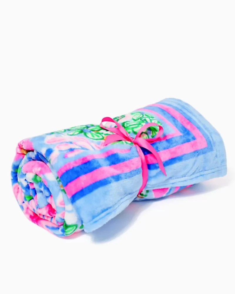 Home Decor^Lilly Pulitzer Paradise Blanket Multi Lil Soiree All Day Engineered Blanket