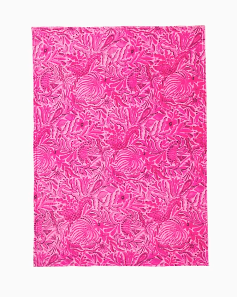 Home Decor^Lilly Pulitzer Paradise Blanket Cerise Pink Pinkie Promises Blanket