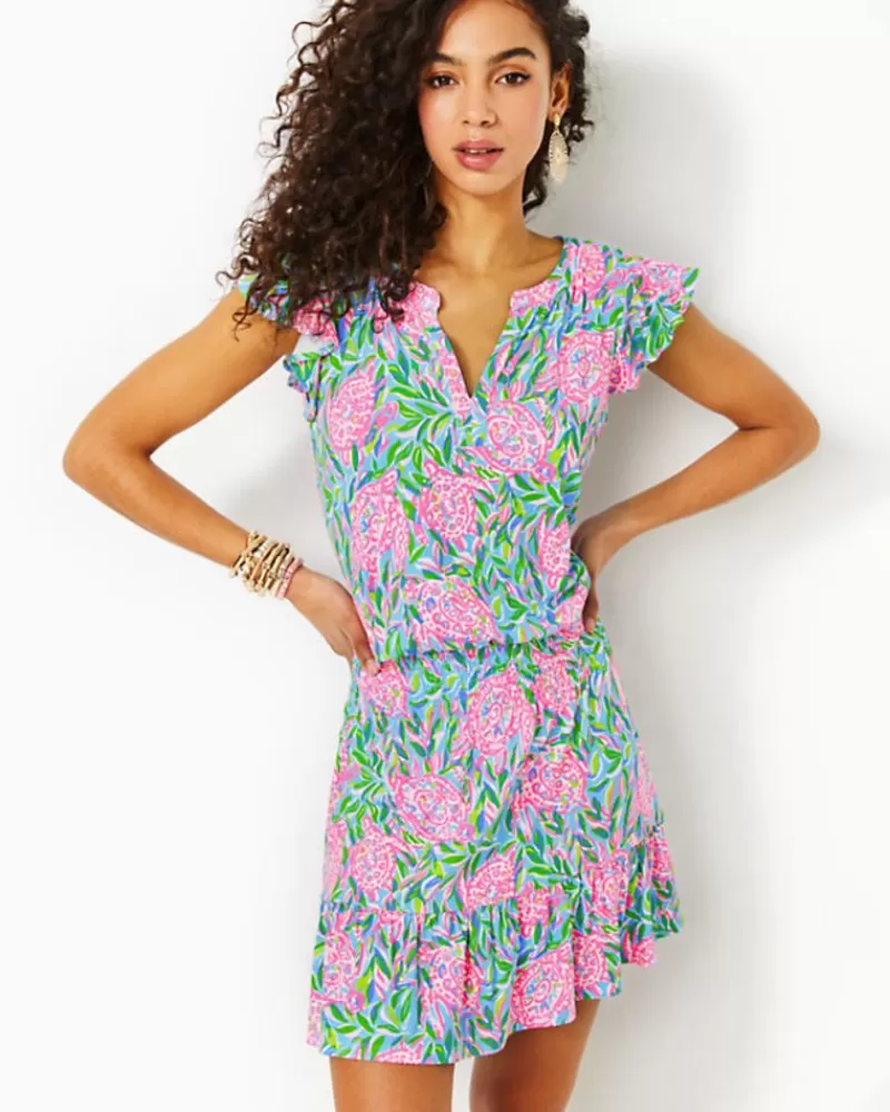 Rompers & Jumpsuits^Lilly Pulitzer Ravi Romper Frenchie Blue Turtley In Love