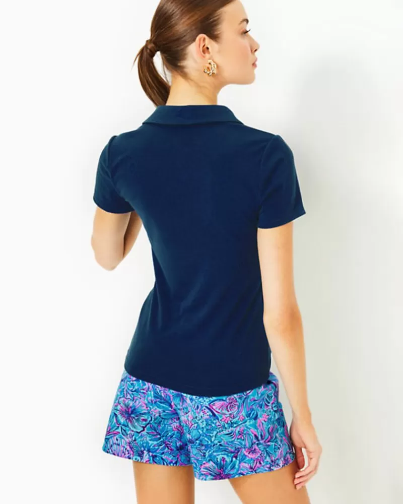 Tops^Lilly Pulitzer Reema Short Sleeved Top Aegean Navy