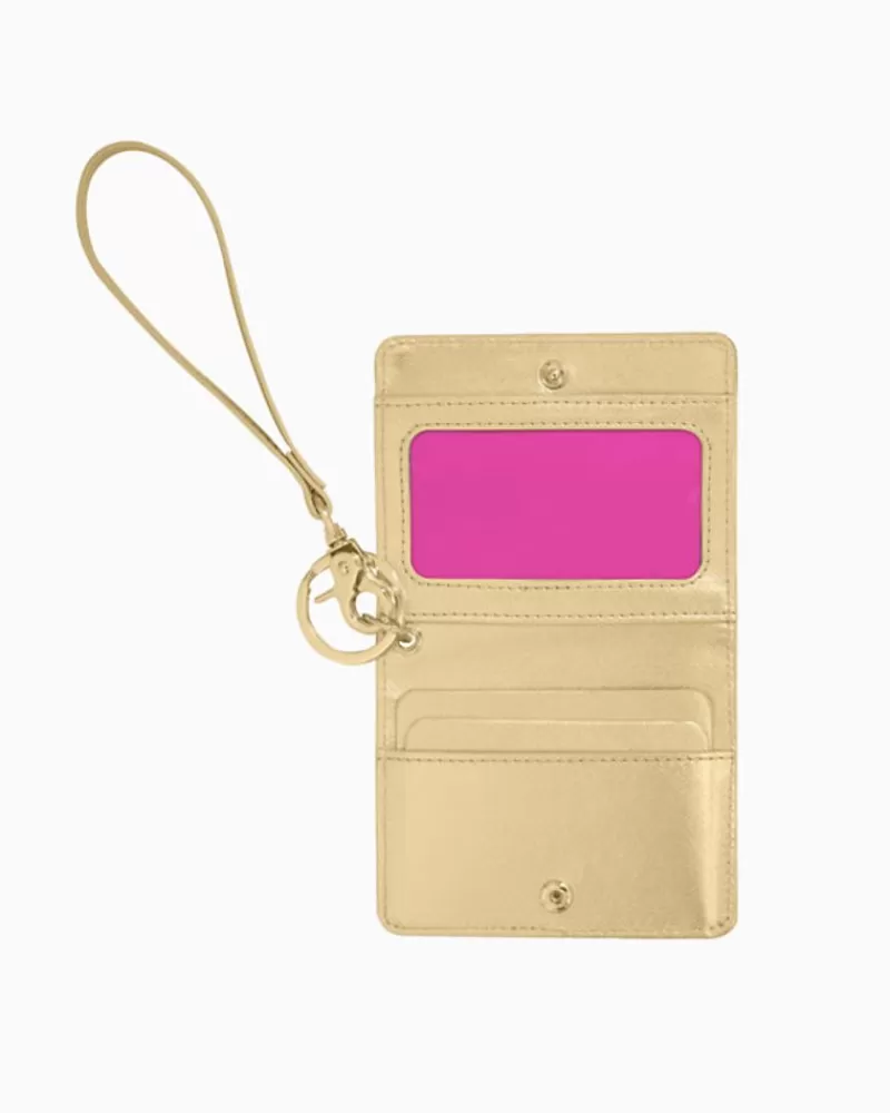 Phone & Tech^Lilly Pulitzer Snap Id Case Gold Metallic Pattern Play