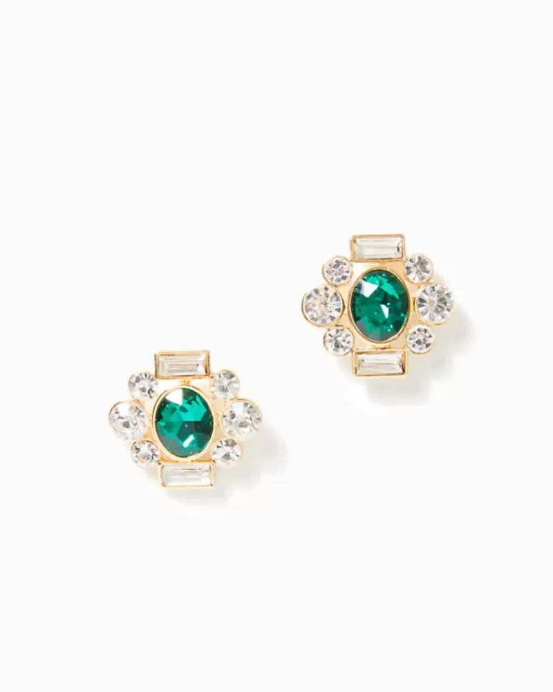 Jewelry^Lilly Pulitzer So Fancy Stud Earrings Evergreen