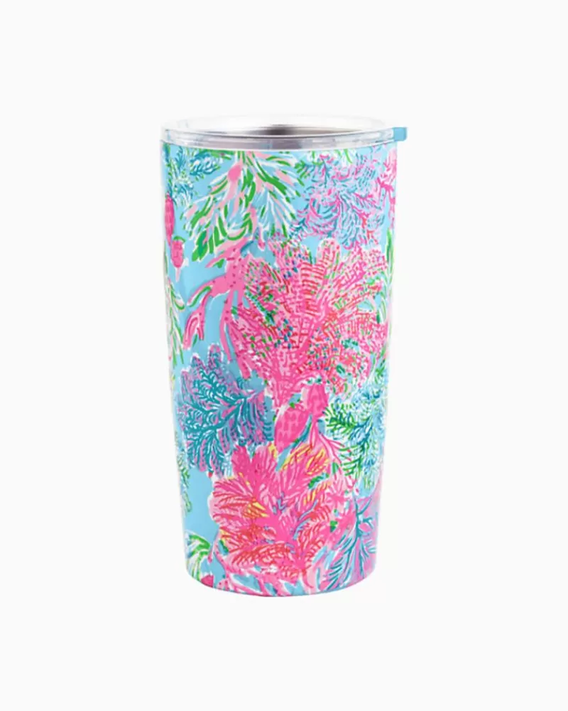 Tabletop^Lilly Pulitzer Stainless Steel Insulated Tumbler Celestial Blue Cay To My Heart