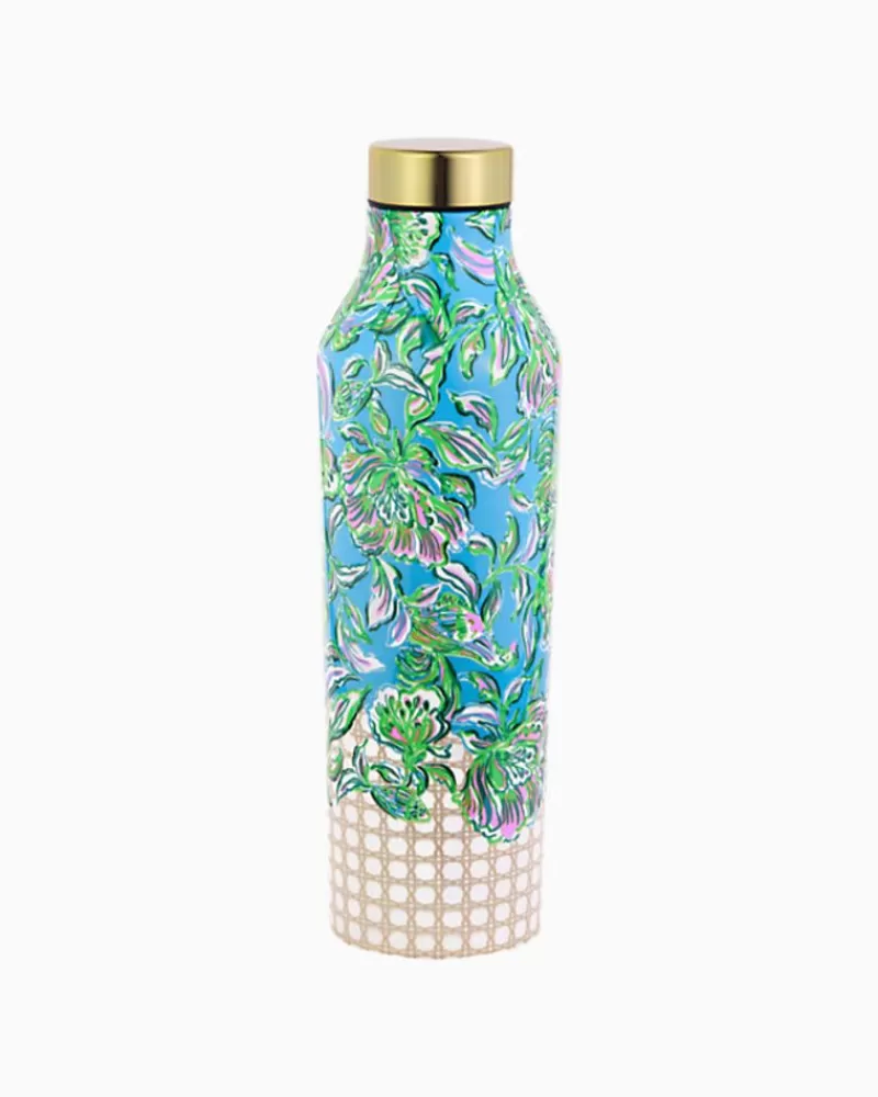 Tabletop^Lilly Pulitzer Stainless Steel Water Bottle Cumulus Blue Chick Magnet