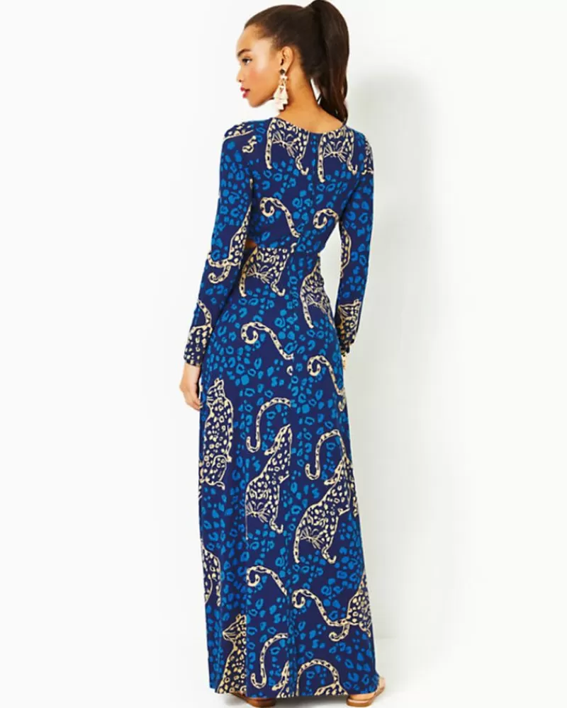 Dresses^Lilly Pulitzer Stirling Maxi Dress Low Tide Navy Oversized Easy To Spot