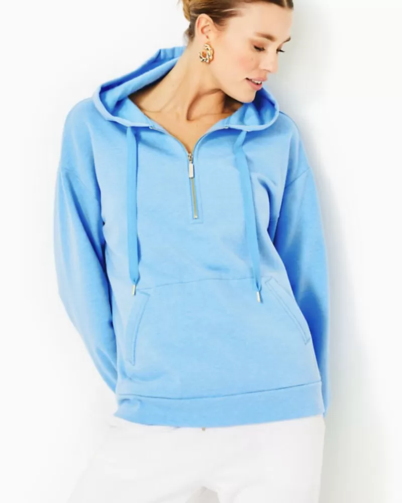 Loungewear^Lilly Pulitzer Suri Hoodie Heathered Frenchie Blue