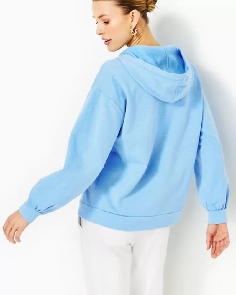 Loungewear^Lilly Pulitzer Suri Hoodie Heathered Frenchie Blue