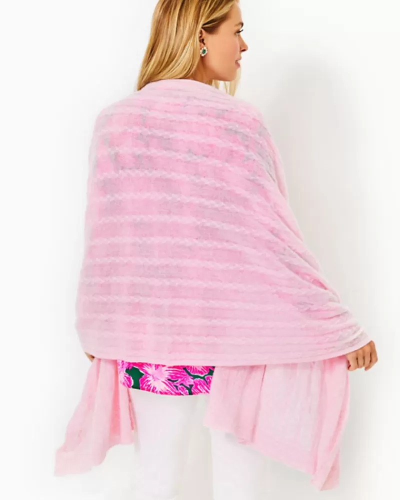 Sweaters & Cardigans^Lilly Pulitzer Take Me Away Cashmere Sweater Wrap Heathered Peony Pink