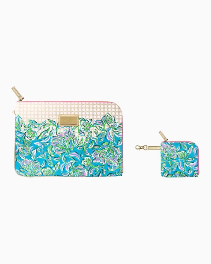 Phone & Tech^Lilly Pulitzer Tech Pouch Set Cumulus Blue Chick Magnet