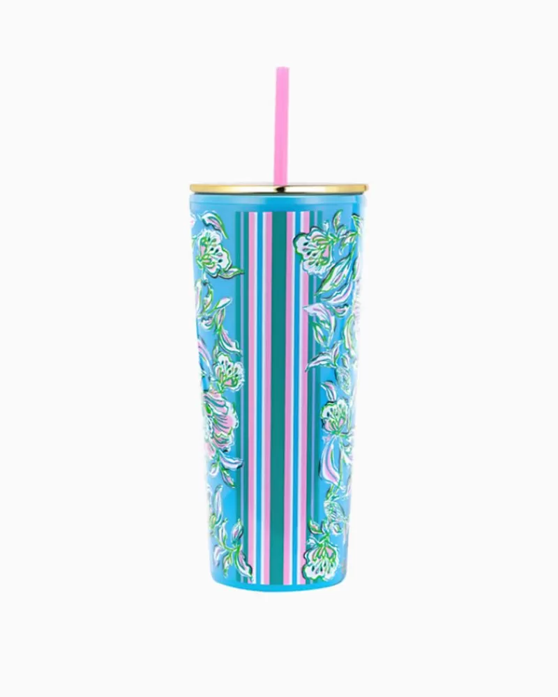 Tabletop^Lilly Pulitzer Tumbler With Straw Cumulus Blue Chick Magnet