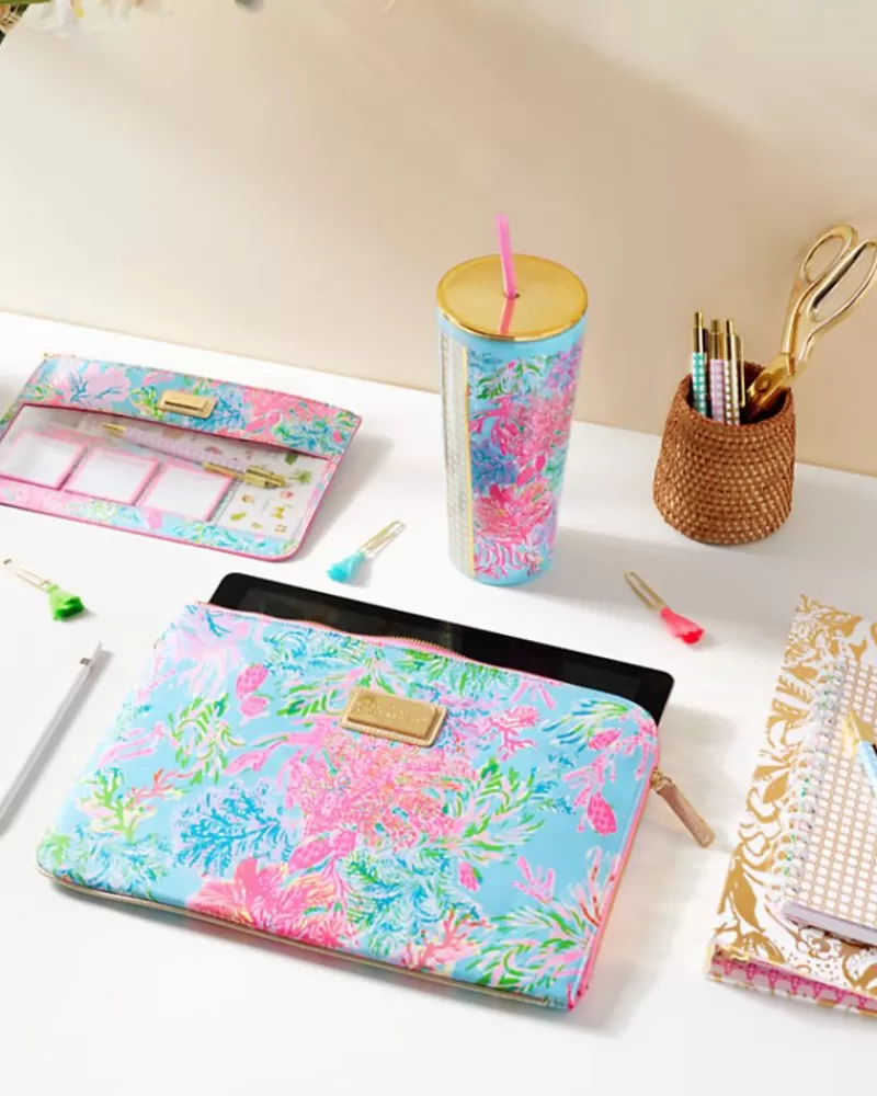 Tabletop^Lilly Pulitzer Tumbler With Straw Celestial Blue Cay To My Heart