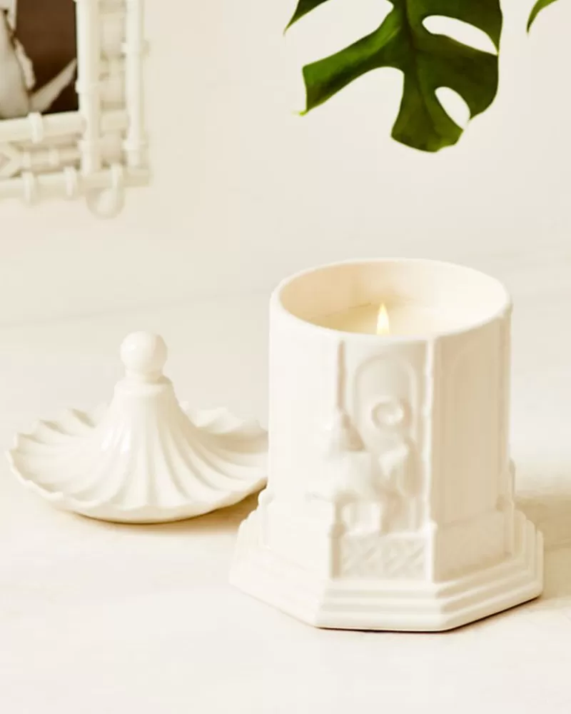 Home Decor^Lilly Pulitzer Two'S Company For Pagoda Candle Resort White