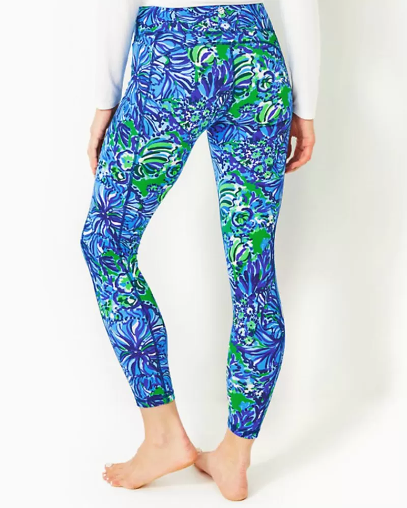 Loungewear^Lilly Pulitzer Upf 50+ Luxletic 26" Weekender High Rise Legging Abaco Blue In Turtle Awe