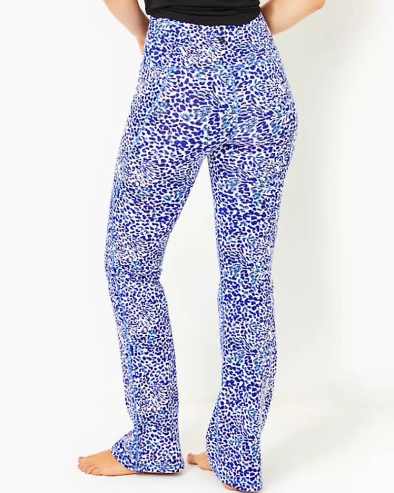 Loungewear^Lilly Pulitzer Upf 50+ Luxletic 31.5" Carpe Vita Flare Legging Resort White Twisted Up