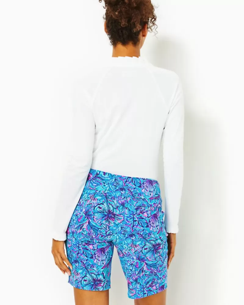 Activewear^Lilly Pulitzer Upf 50+ Luxletic 9" Reid Short Breakwater Blue Shells N Bells Golf