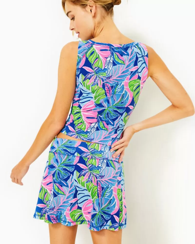 Activewear^Lilly Pulitzer Upf 50+ Luxletic Aila Skort Blue Grotto Beleaf In Yourself