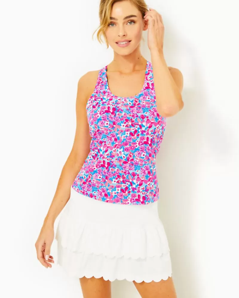 Activewear^Lilly Pulitzer Upf 50+ Luxletic Asana Bra Tank Aura Pink Baby Bloomer