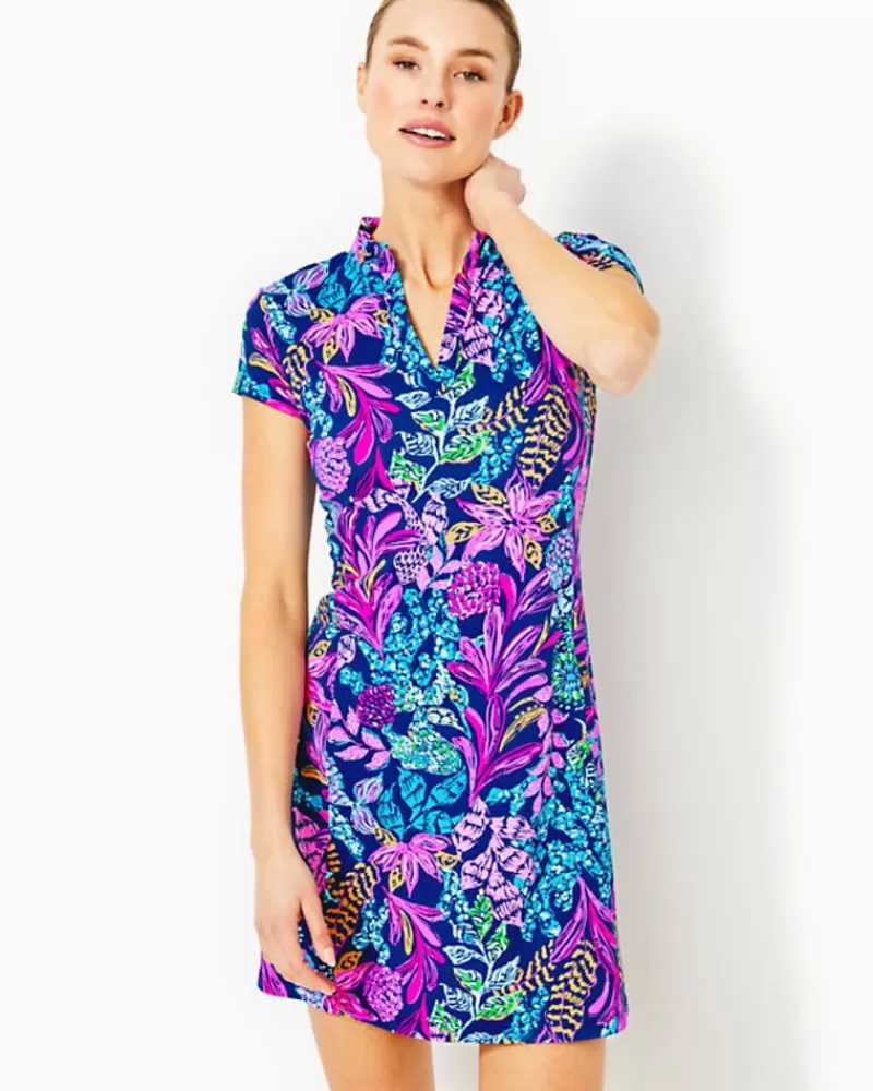 Activewear^Lilly Pulitzer Upf 50+ Luxletic Caicos Dress Aegean Navy Calypso Coast