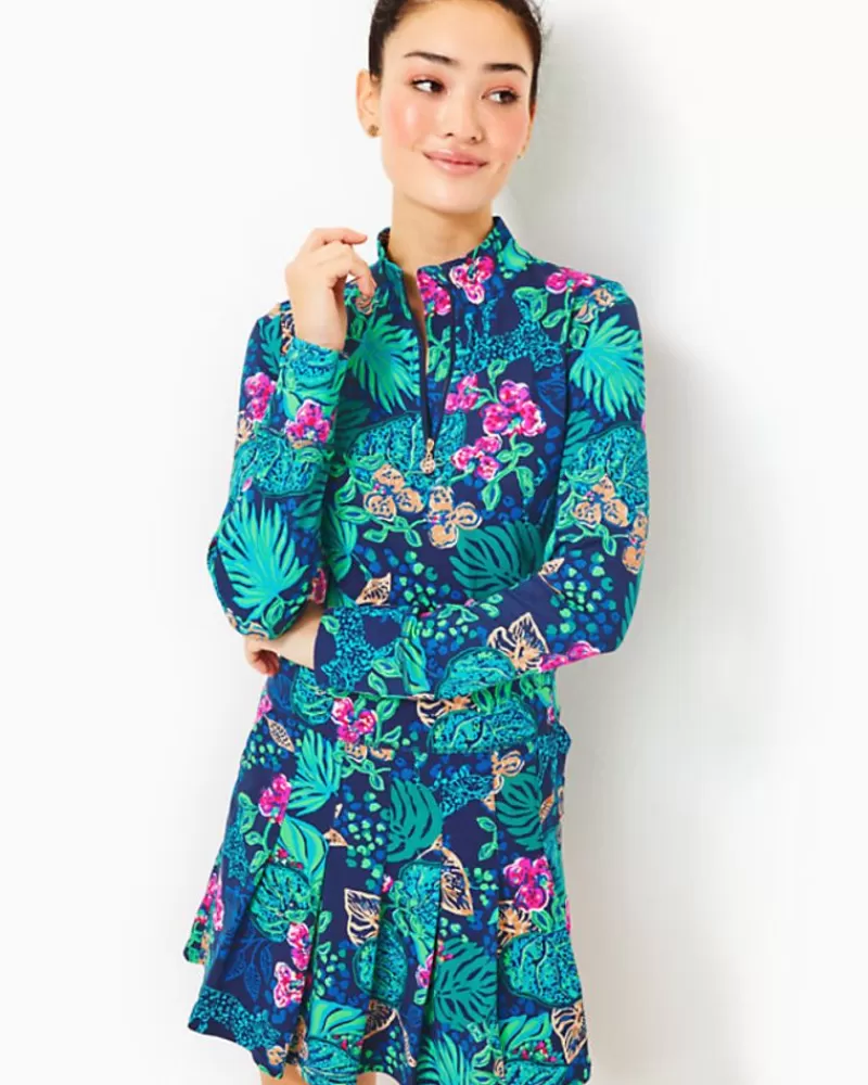 Activewear^Lilly Pulitzer Upf 50+ Luxletic Delmare Dress Low Tide Navy Life Of The Party