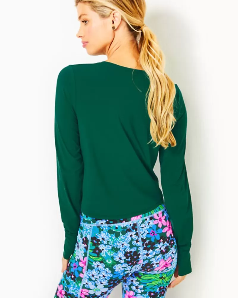 Activewear^Lilly Pulitzer Upf 50+ Luxletic Emerie Active Tee Evergreen