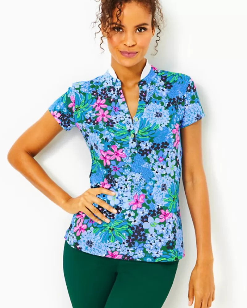 Activewear^Lilly Pulitzer Upf 50+ Luxletic Frida Polo Multi Soiree All Day