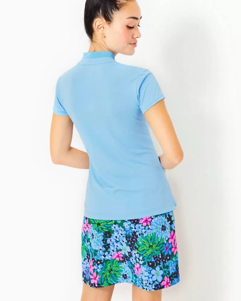 Activewear^Lilly Pulitzer Upf 50+ Luxletic Frida Polo Bon Bon Blue