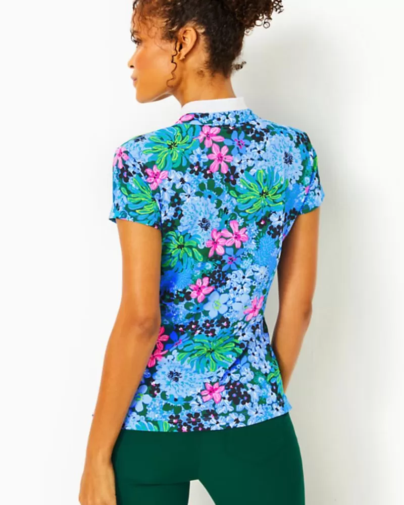 Activewear^Lilly Pulitzer Upf 50+ Luxletic Frida Polo Multi Soiree All Day