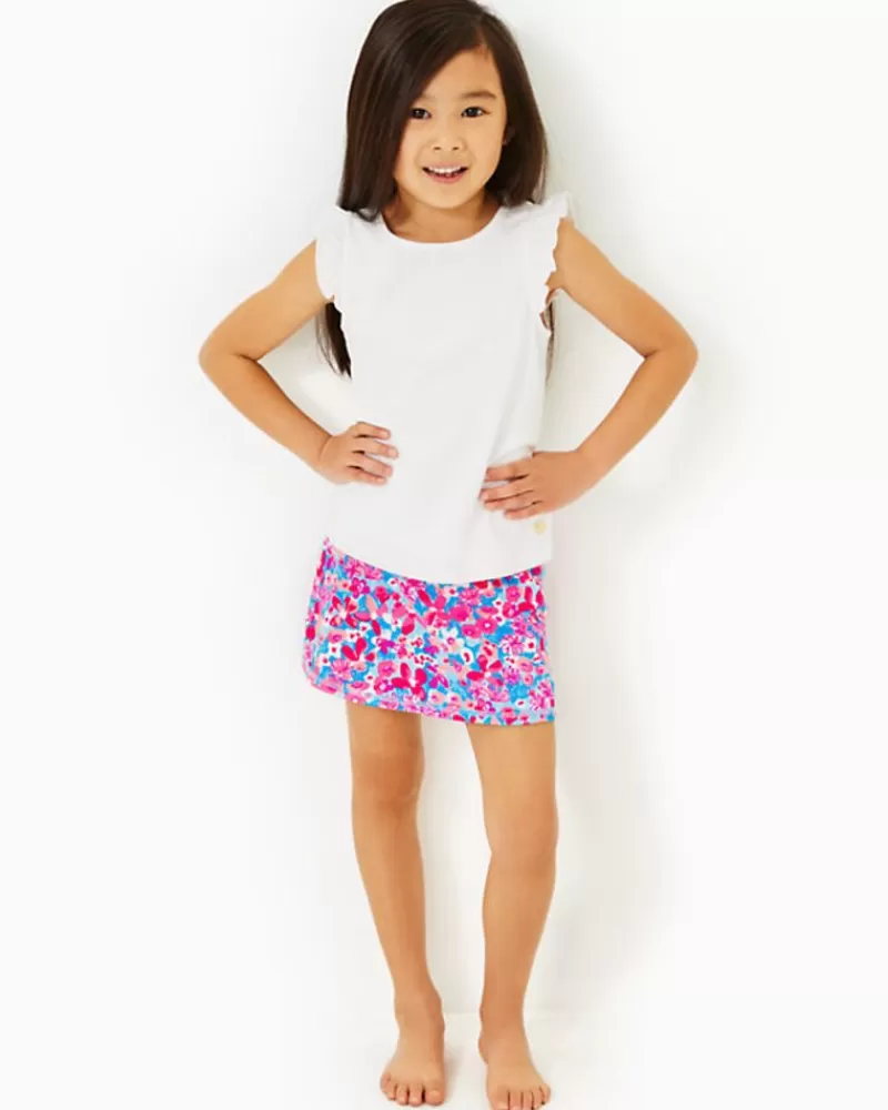 Girls Tops & Bottoms^Lilly Pulitzer Upf 50+ Luxletic Girls Mini Aila Skort Aura Pink Baby Bloomer