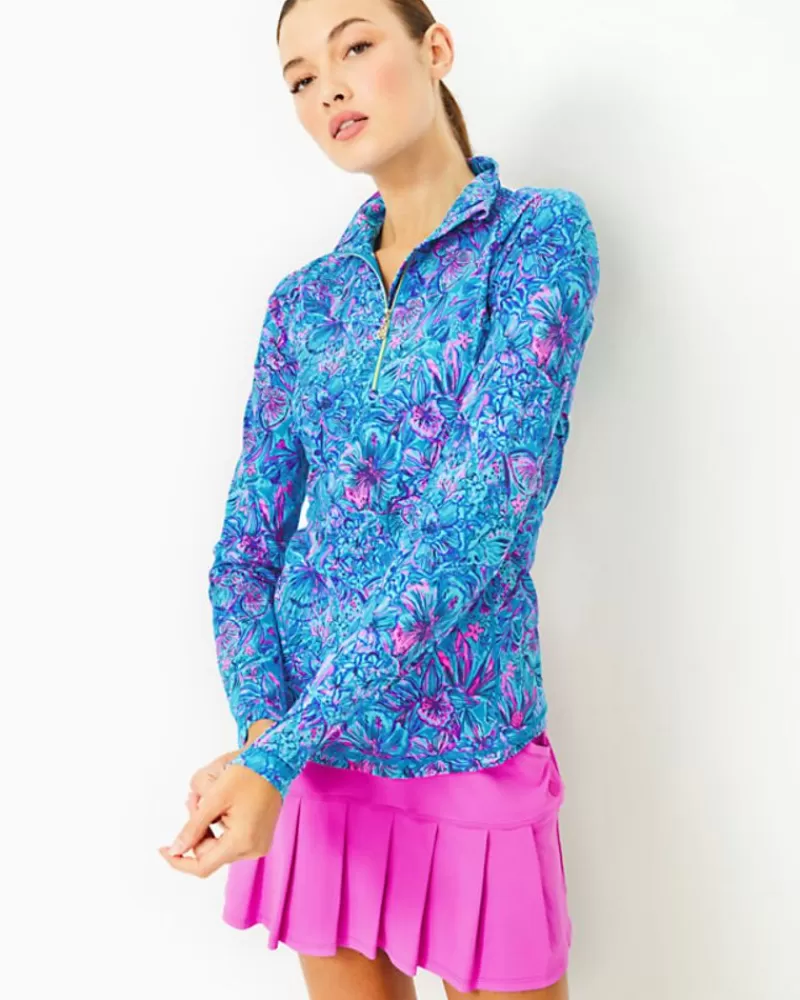 Activewear^Lilly Pulitzer Upf 50+ Luxletic Justine Pullover Breakwater Blue Shells N Bells