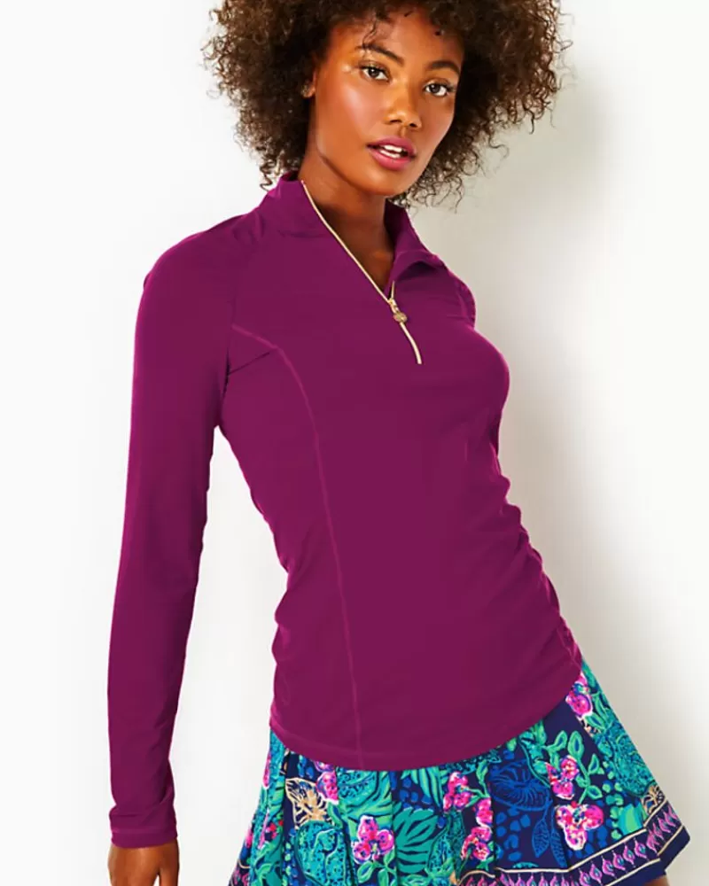 Activewear^Lilly Pulitzer Upf 50+ Luxletic Justine Pullover Mulberry