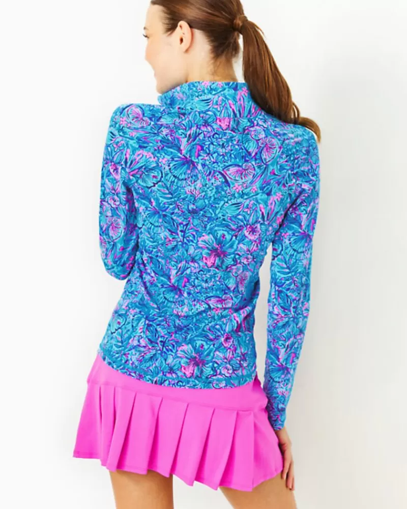 Activewear^Lilly Pulitzer Upf 50+ Luxletic Justine Pullover Breakwater Blue Shells N Bells