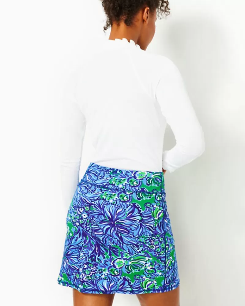 Activewear^Lilly Pulitzer Upf 50+ Luxletic Maryana Skort Abaco Blue In Turtle Awe