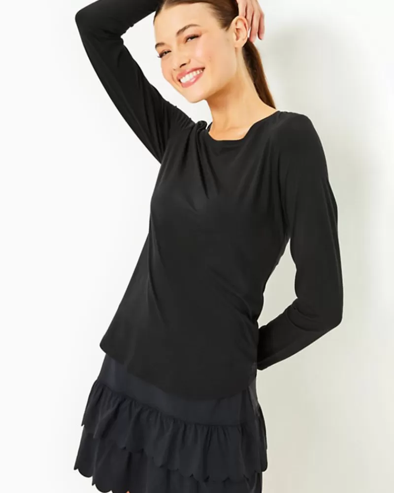 Activewear^Lilly Pulitzer Upf 50+ Luxletic Westley Long Sleeve Tee Onyx