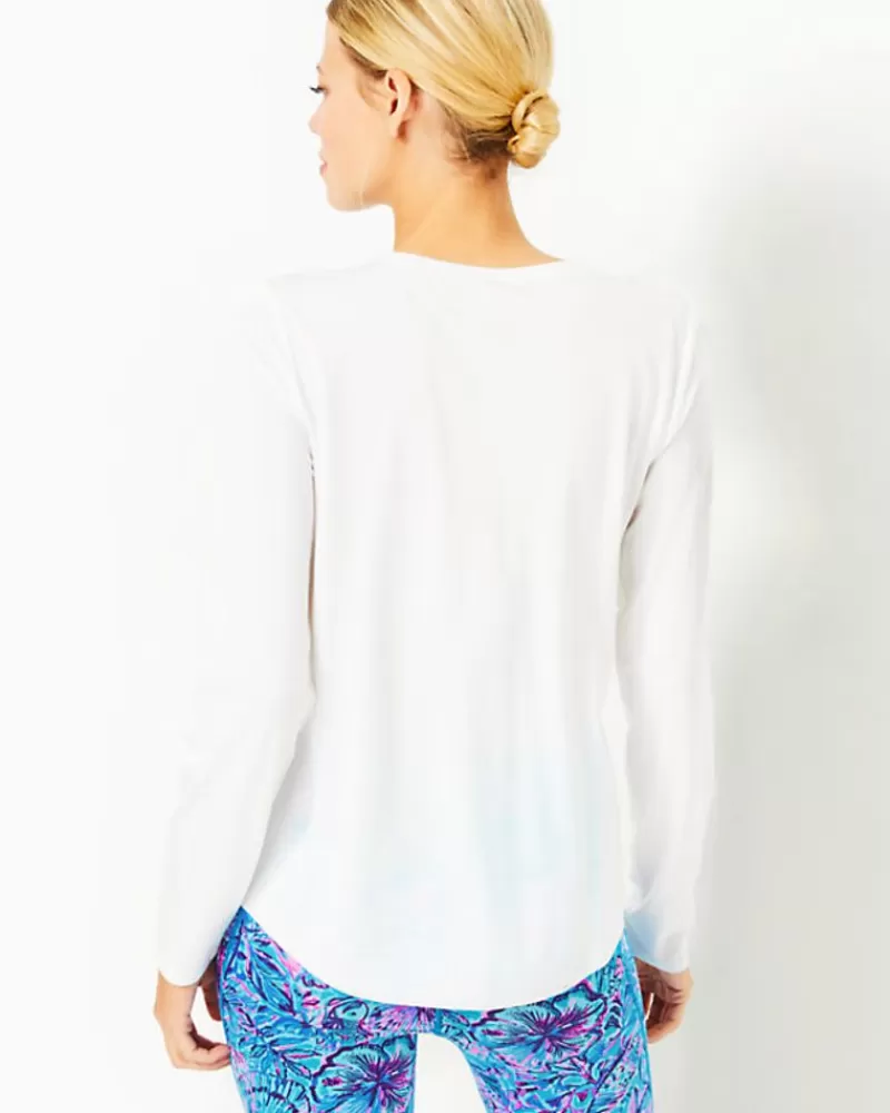 Activewear^Lilly Pulitzer Upf 50+ Luxletic Westley Long Sleeve Tee Resort White