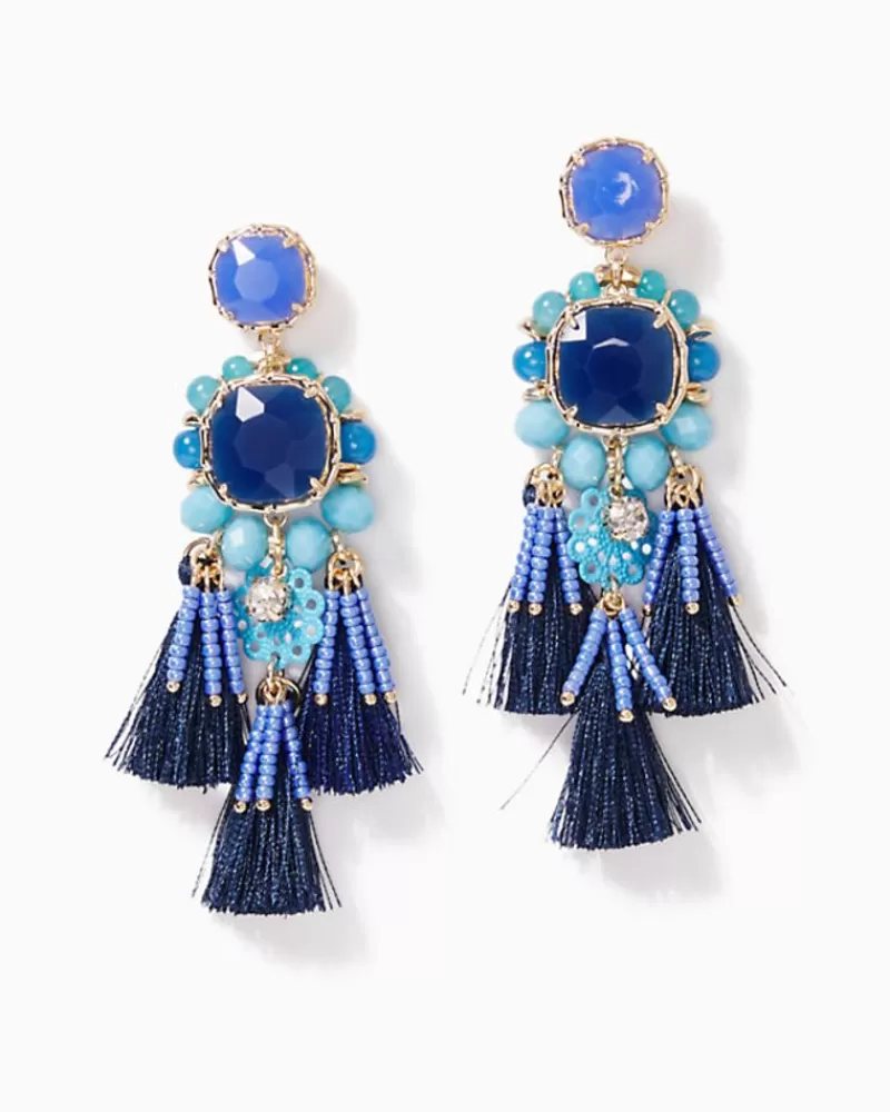 Jewelry^Lilly Pulitzer Waterside Earrings Alba Blue