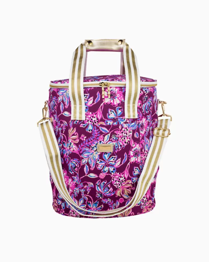 Bags^Lilly Pulitzer Wine Carrier Amarena Cherry Tropical With A Twist