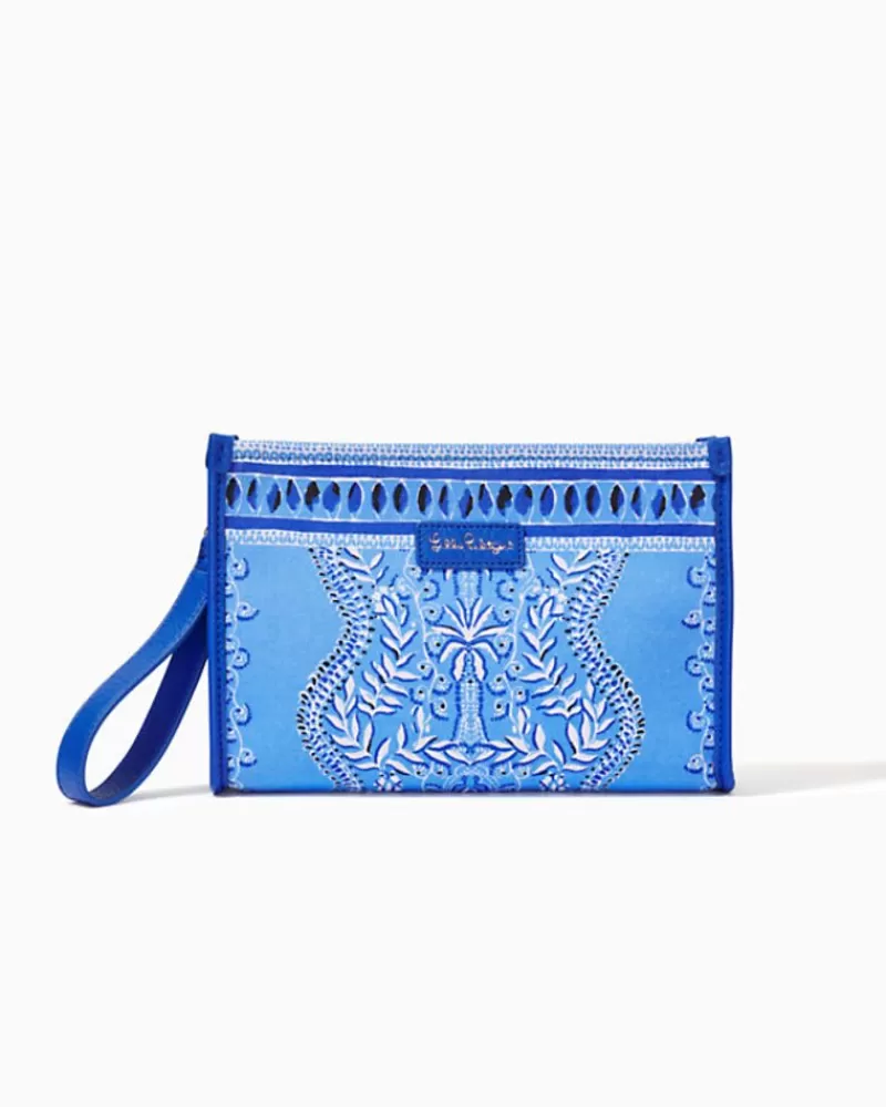 Bags^Lilly Pulitzer York Wristlet Pouch Abaco Blue Have It Both Rays Engineered Pouch