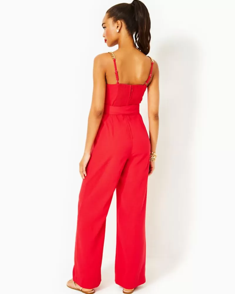 Rompers & Jumpsuits^Lilly Pulitzer Zemira Sleeveless Jumpsuit Amaryllis Red